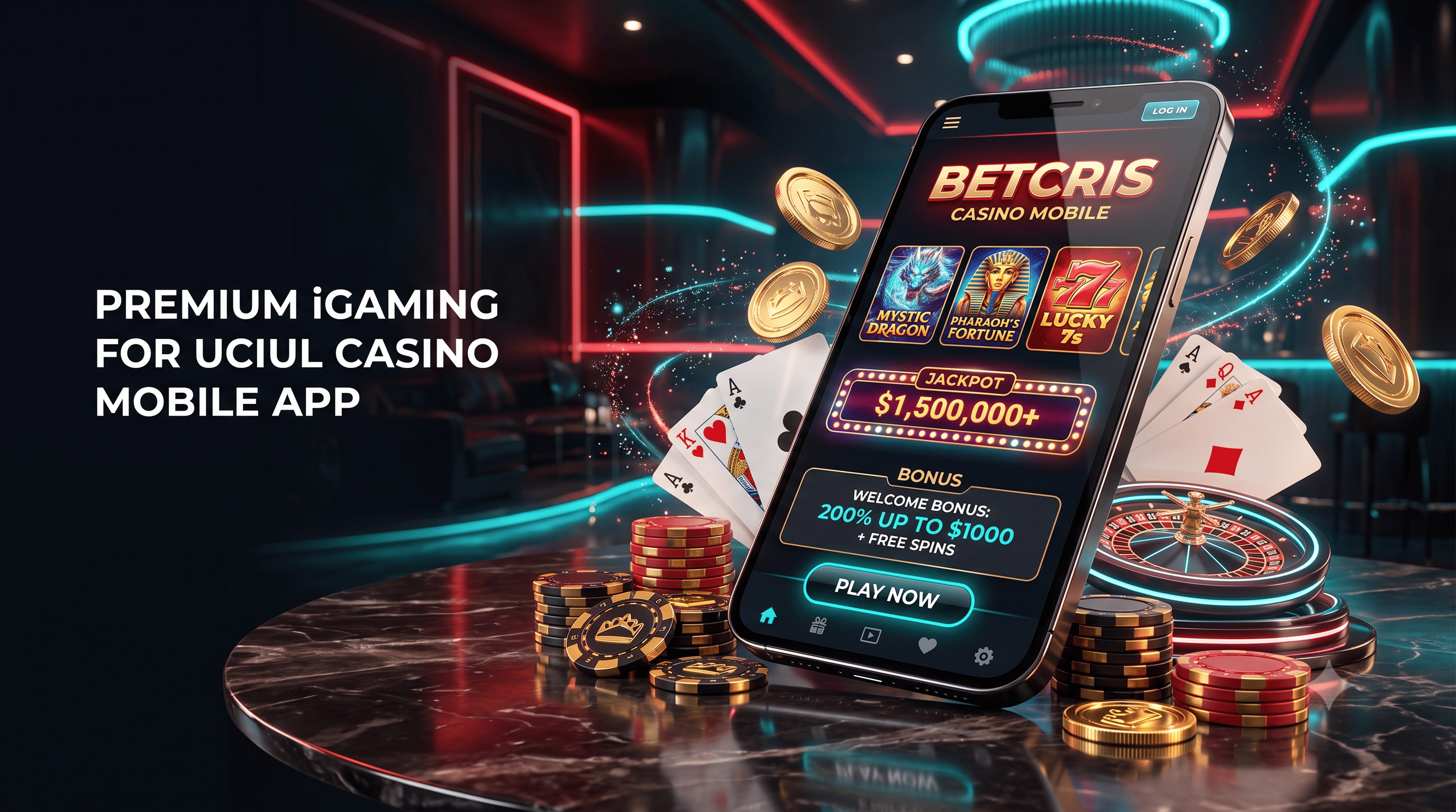 Plataforma de casino y apuestas con juegos de cartas y tragamonedas